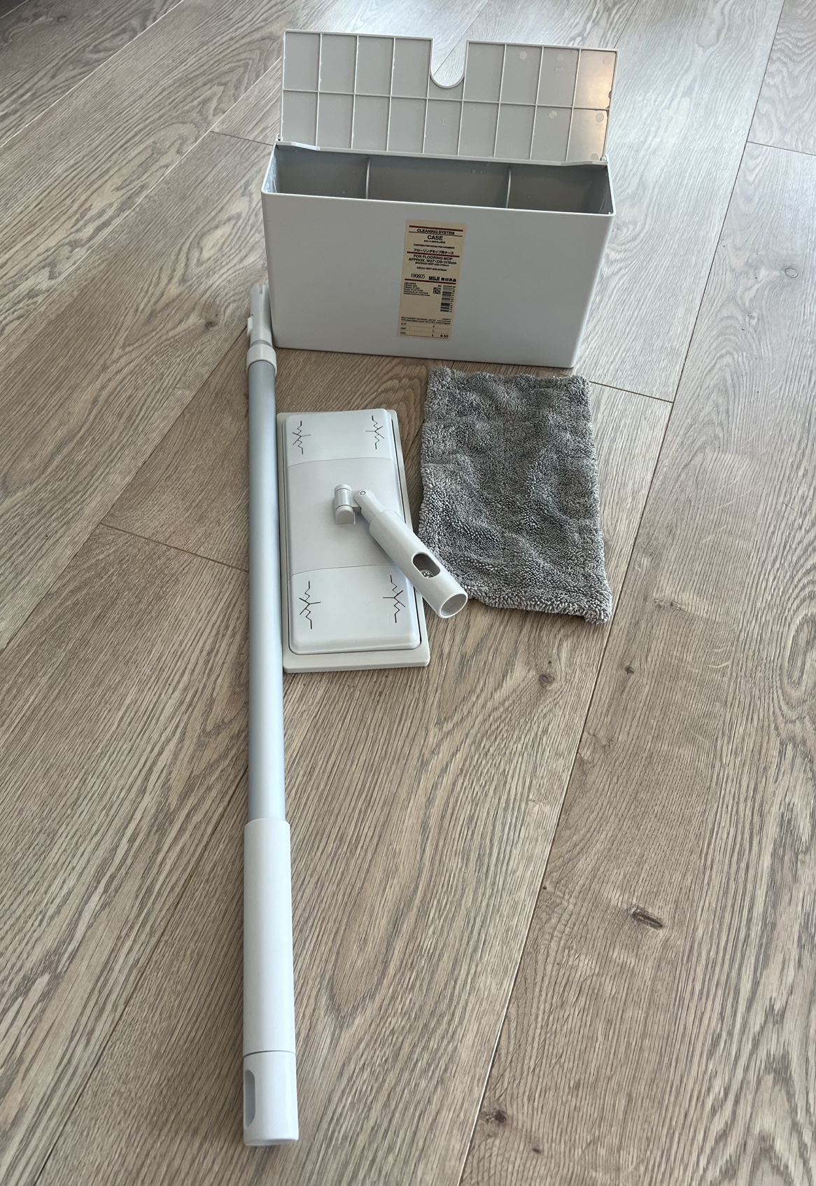 MUJI cleaning system with mop pad and case #freecycle