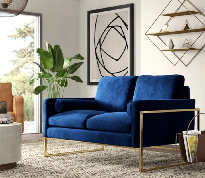 Mila  Love Seat blue image indicator(2)