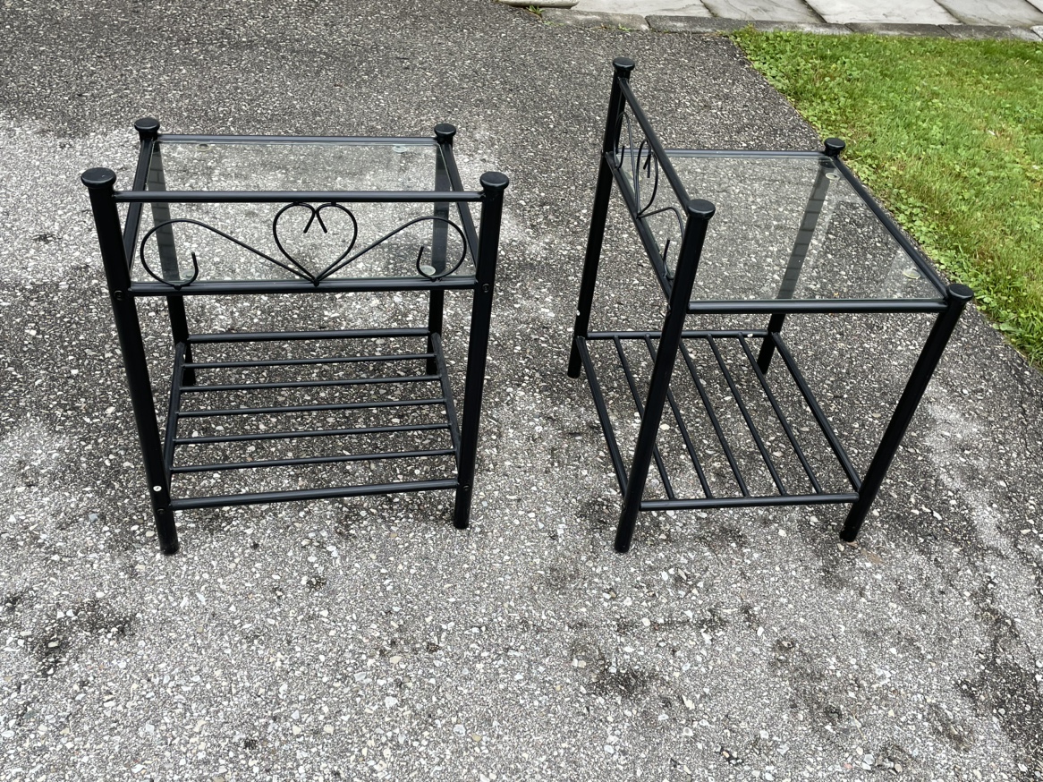 Metal Side/End Tables (Black)