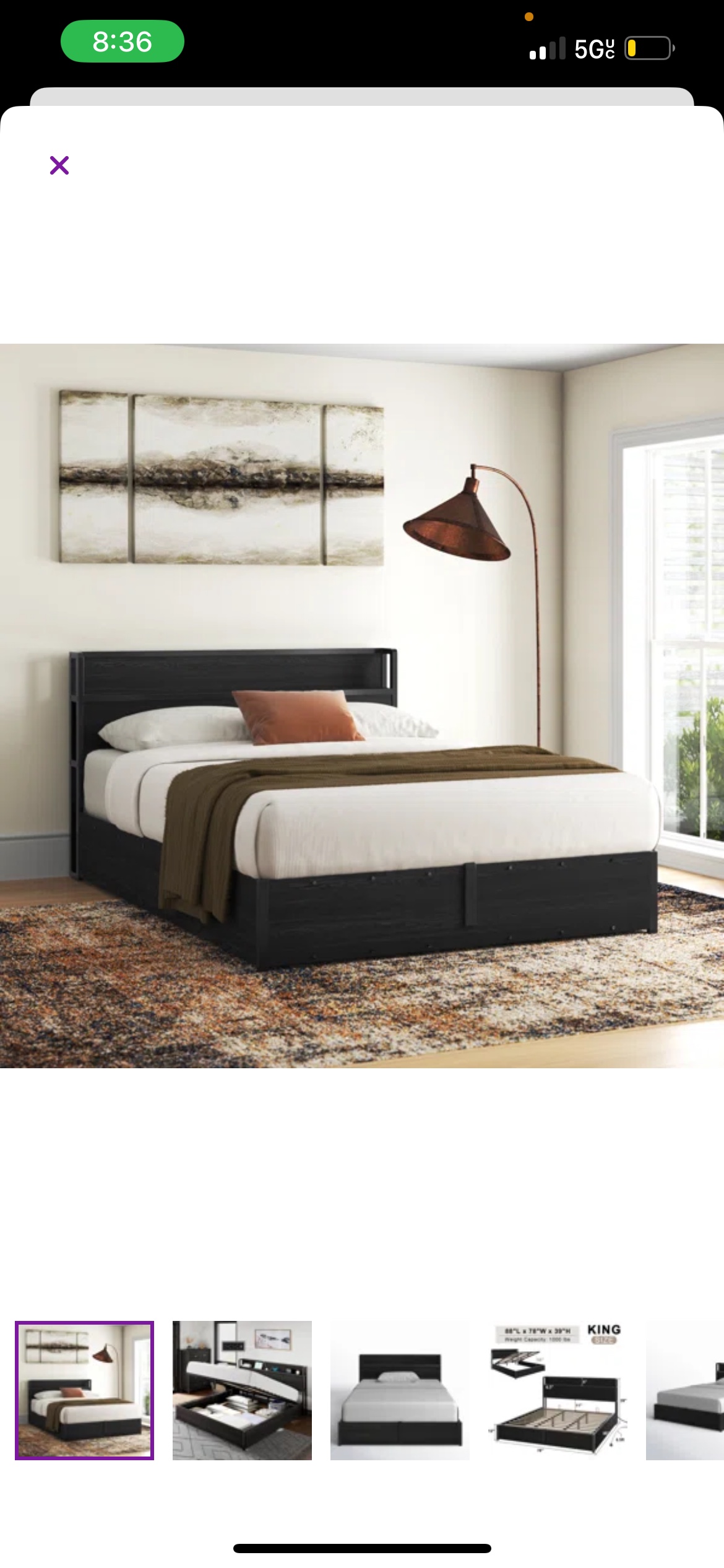 Queen size bed frame - photo 3