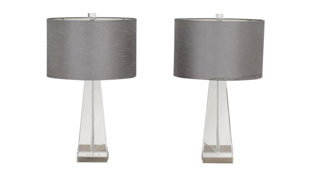 Set of 2 crystal table lamps - photo 3