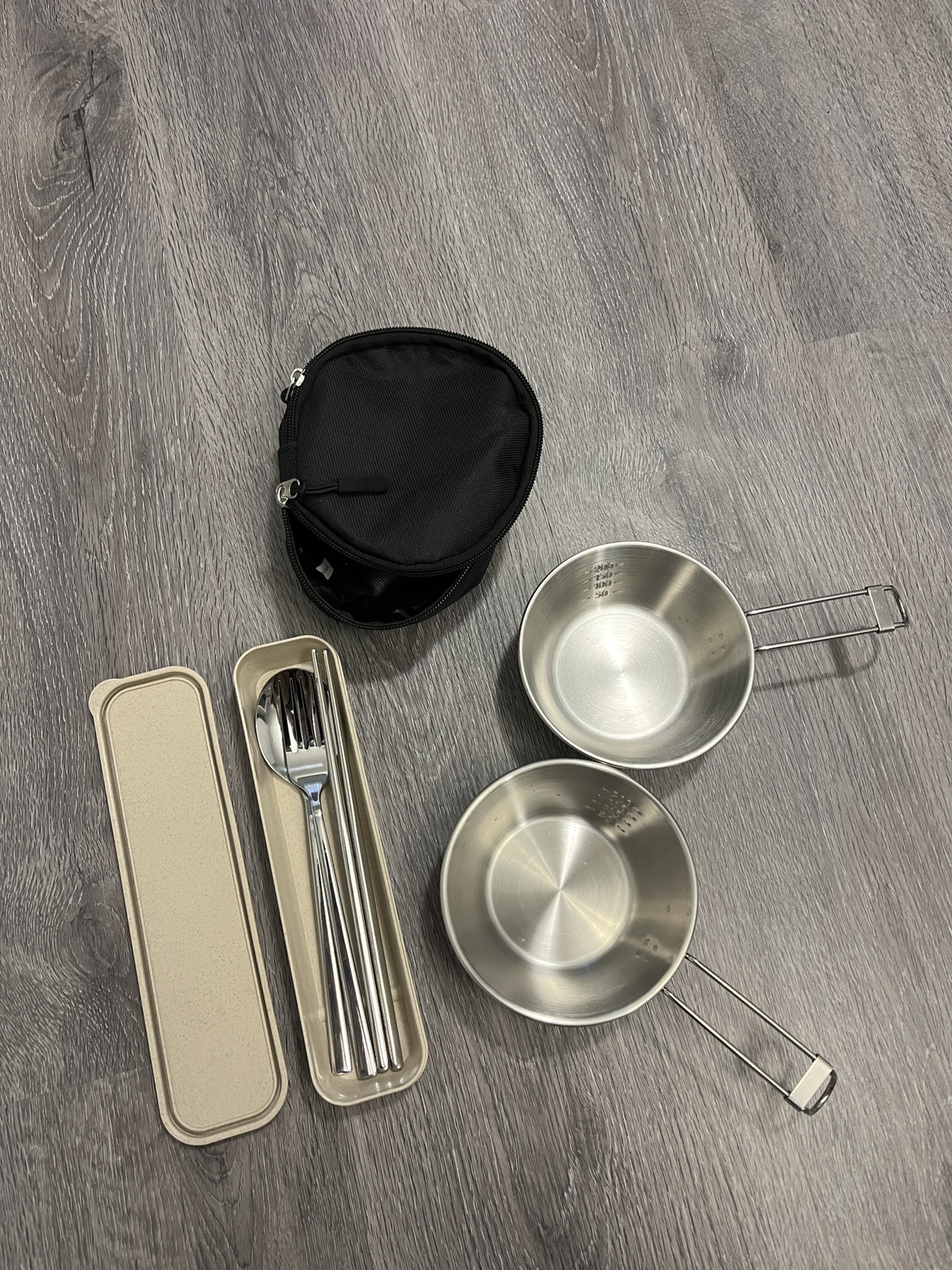 Picnic cutlery + two Sierra cups with pouch thumbnail