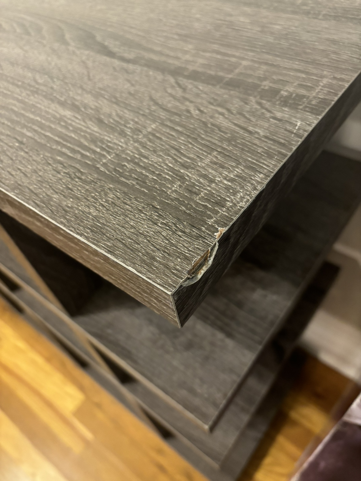 Gray modern bookshelf - photo 4