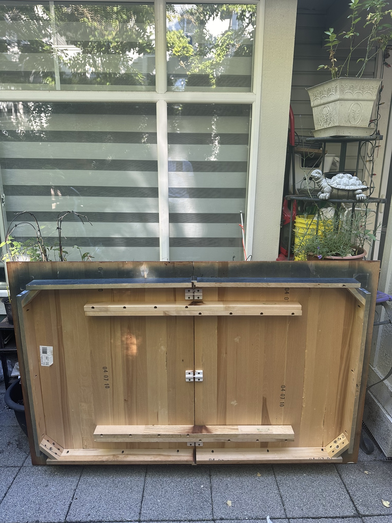 Extending Large Wooden Table - photo 3