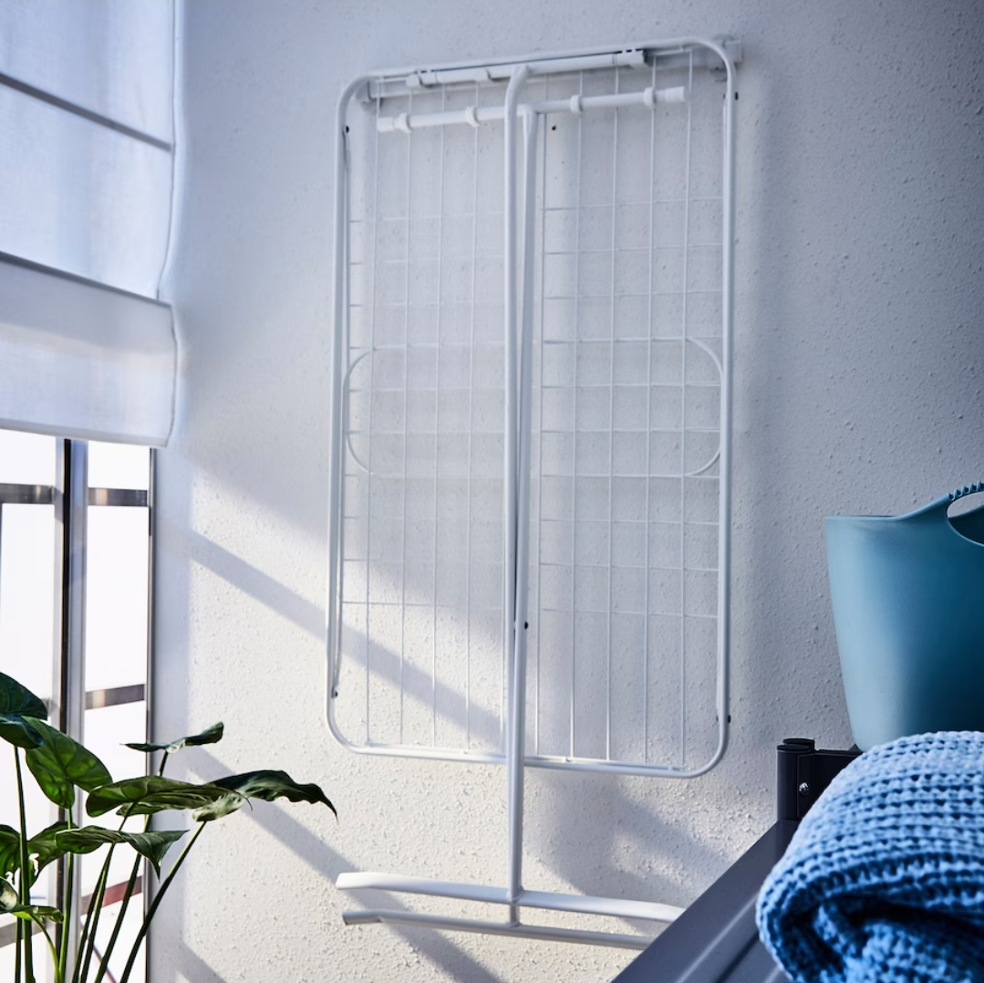 MULIG Drying rack, indoor/outdoor, white - photo 3