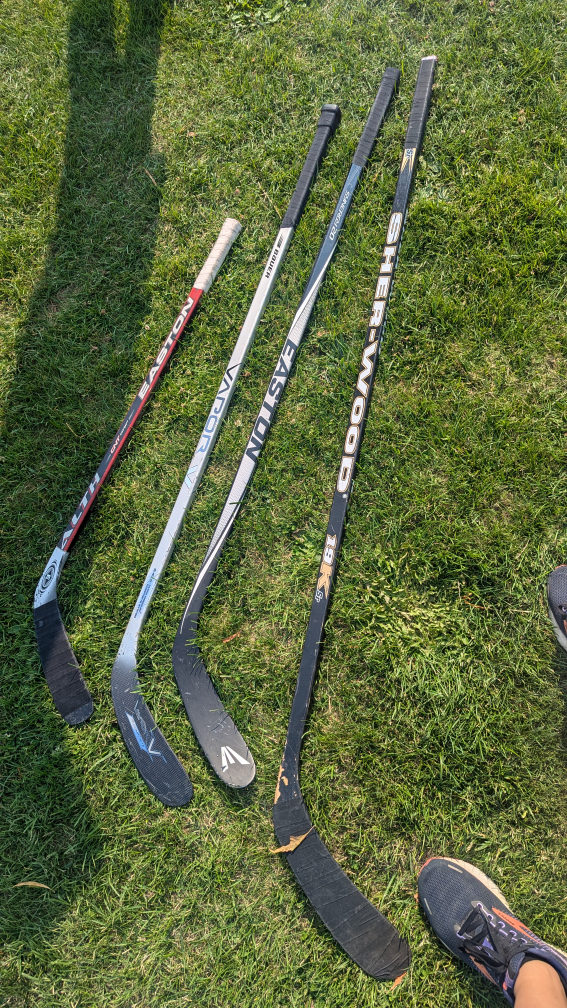 hockey sticks