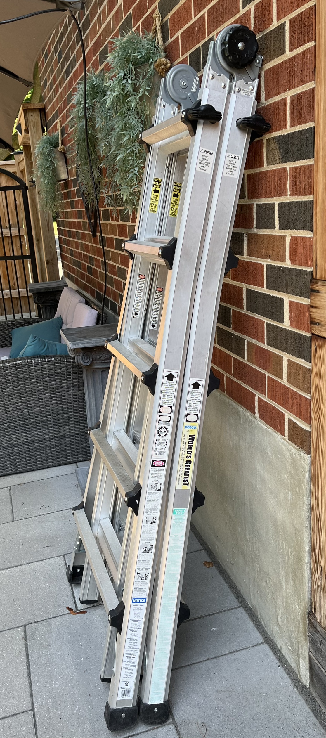 21 ft. Aluminum Multi-Position Ladder with 300 lb. - photo 2