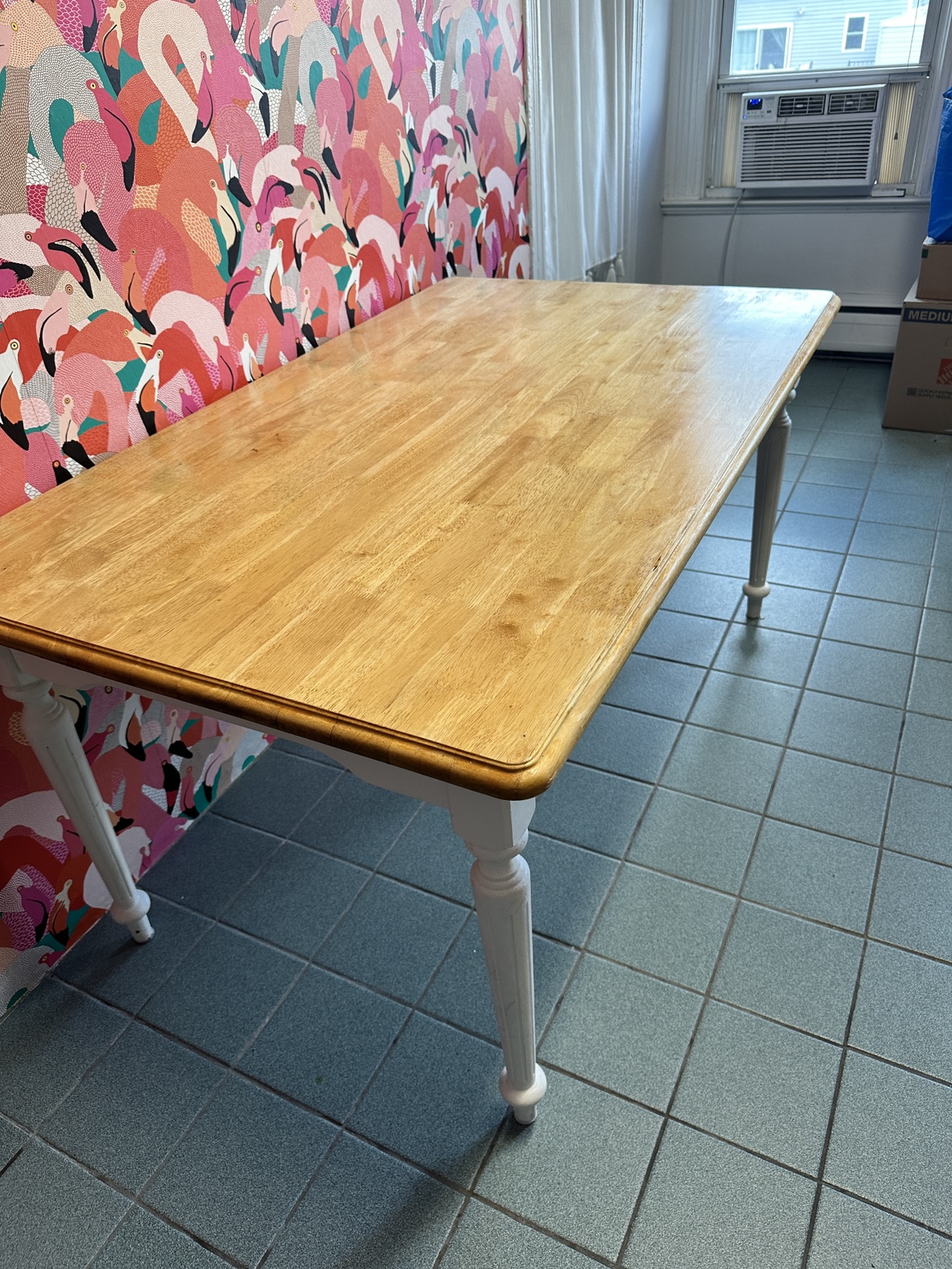 Solid Wood Farmhouse Kitchen/Dining Table