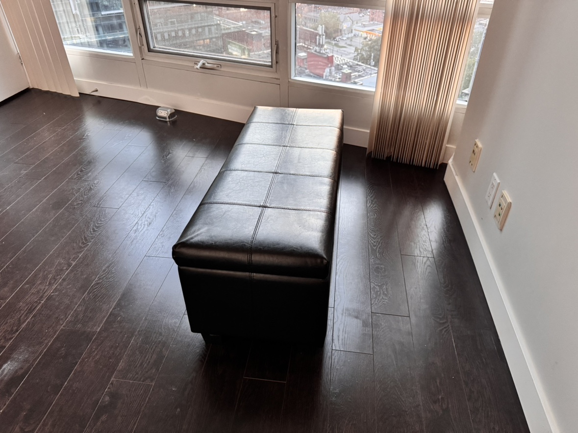 Faux leather chest / ottoman / coffee table chest - photo 2