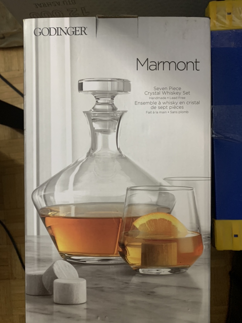 7 piece crystal whiskey set thumbnail