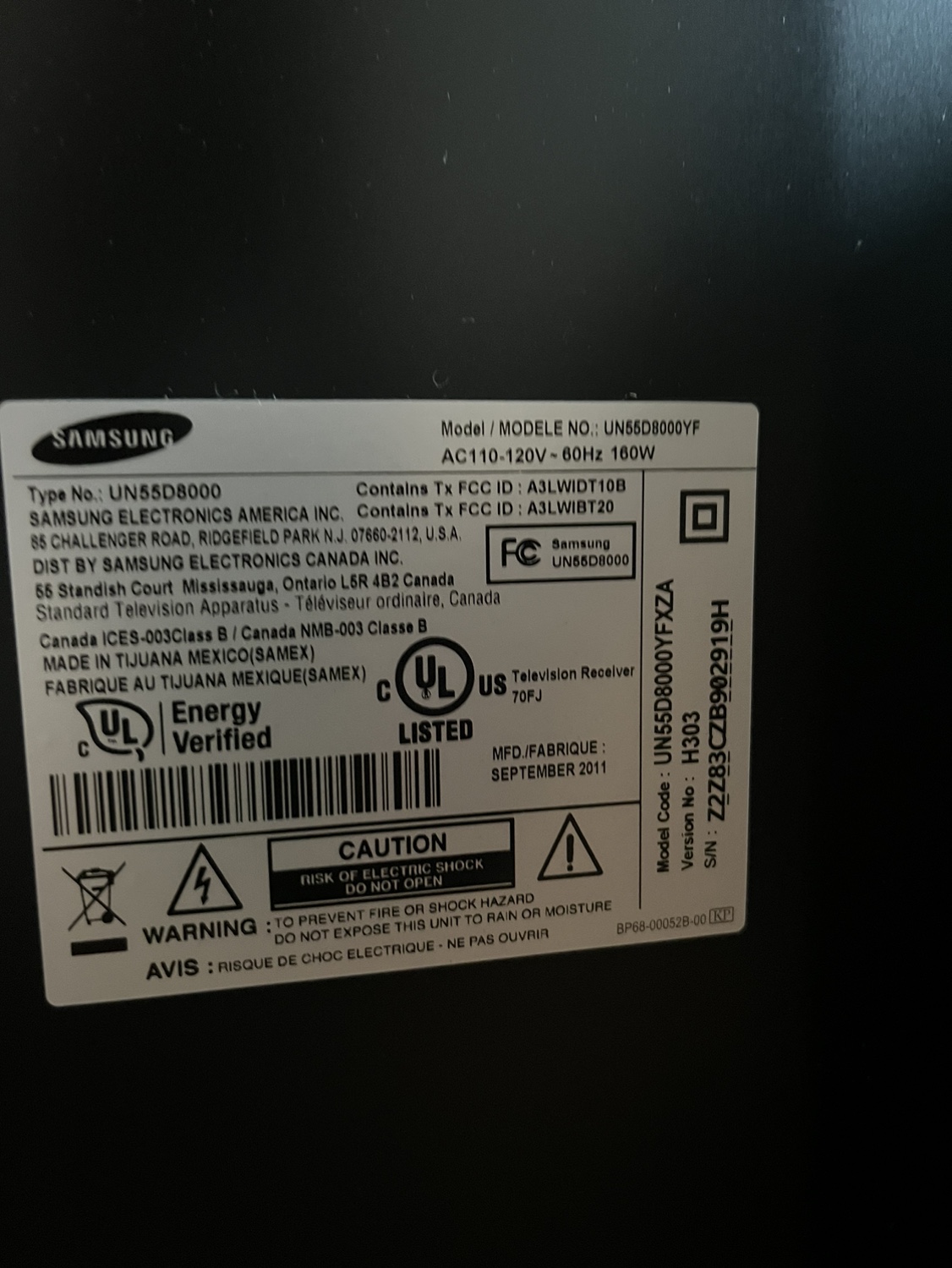 Samsung 55inch TV - photo 2