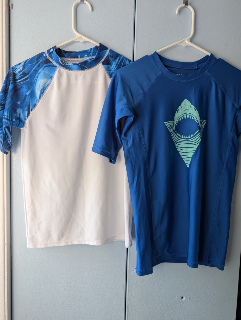 swim trunks and rash guard shirts thumbnail