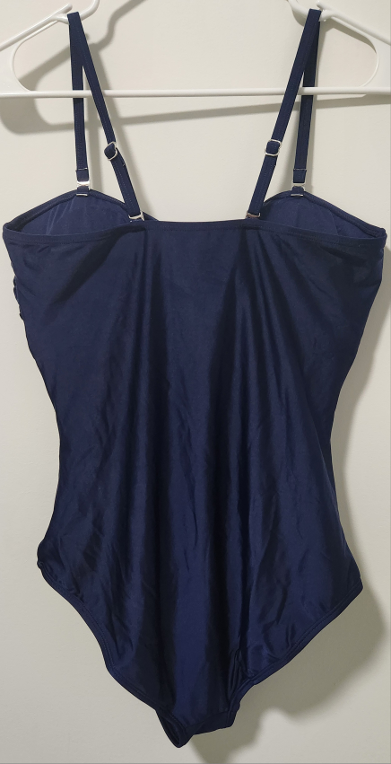 Smismivo Womens Navy Blue One Piece Swimsuit  Size Large - photo 2
