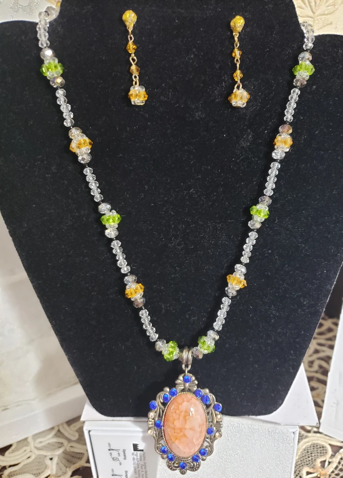 New colorful jewelry set handcrafted image indicator(2)