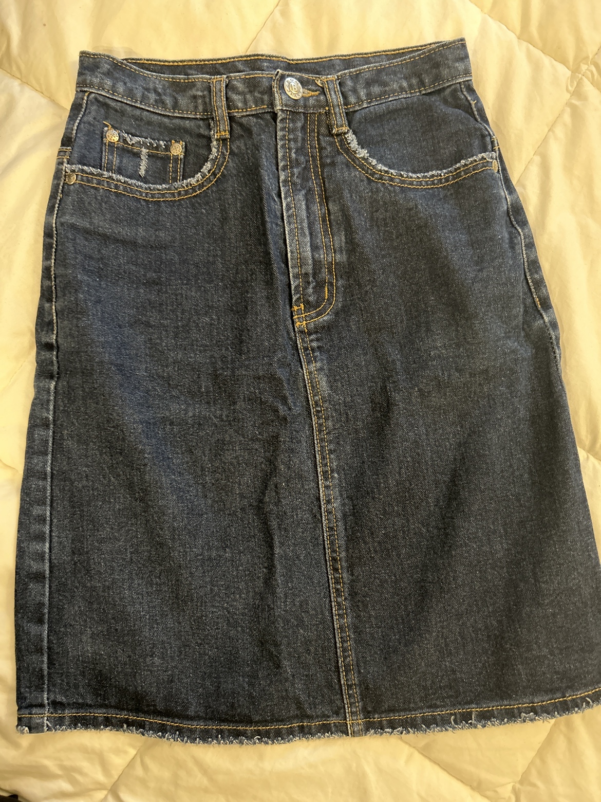 Dark Denim Skirt