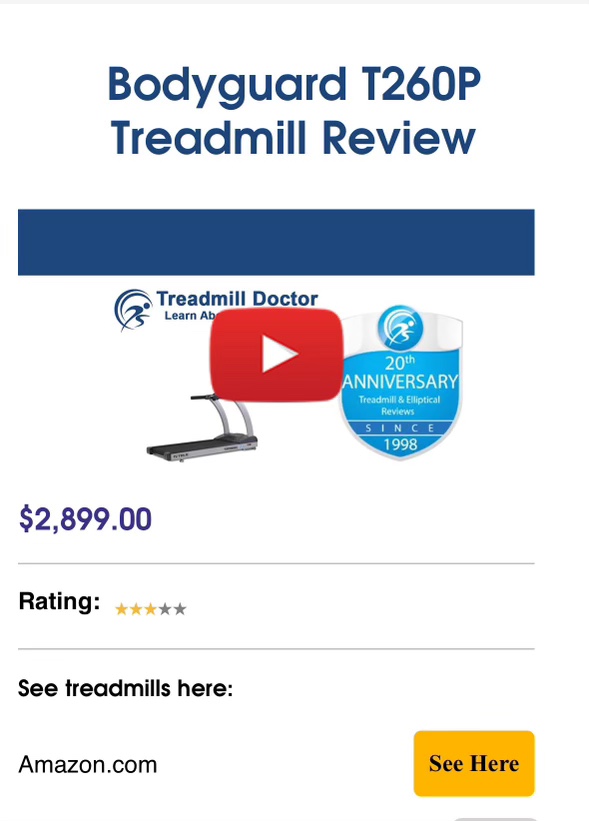 Treadmill  Bodyguard T260