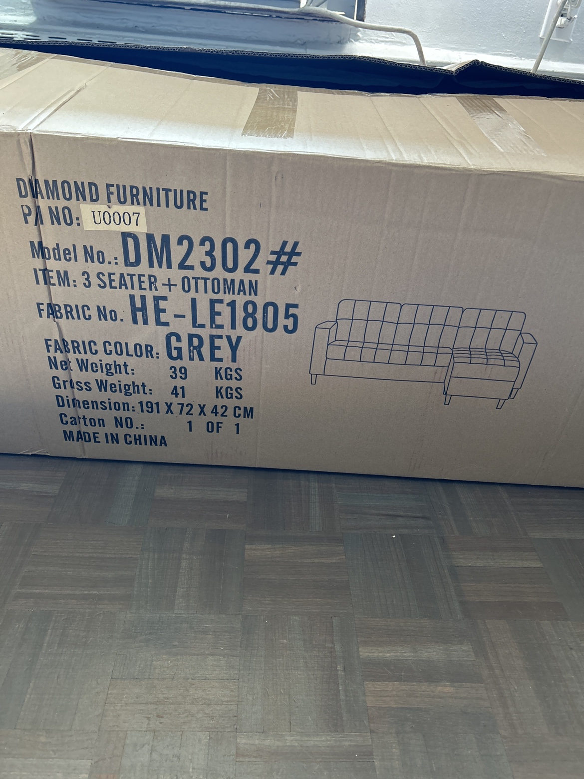 3 seater + ottoman sofa - photo 2