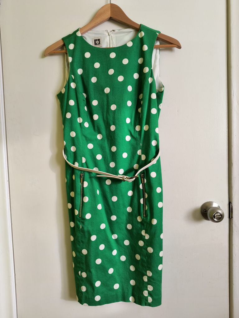 Polka dot Green dress