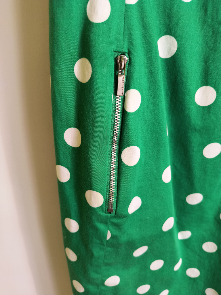 Polka dot Green dress image indicator(5)