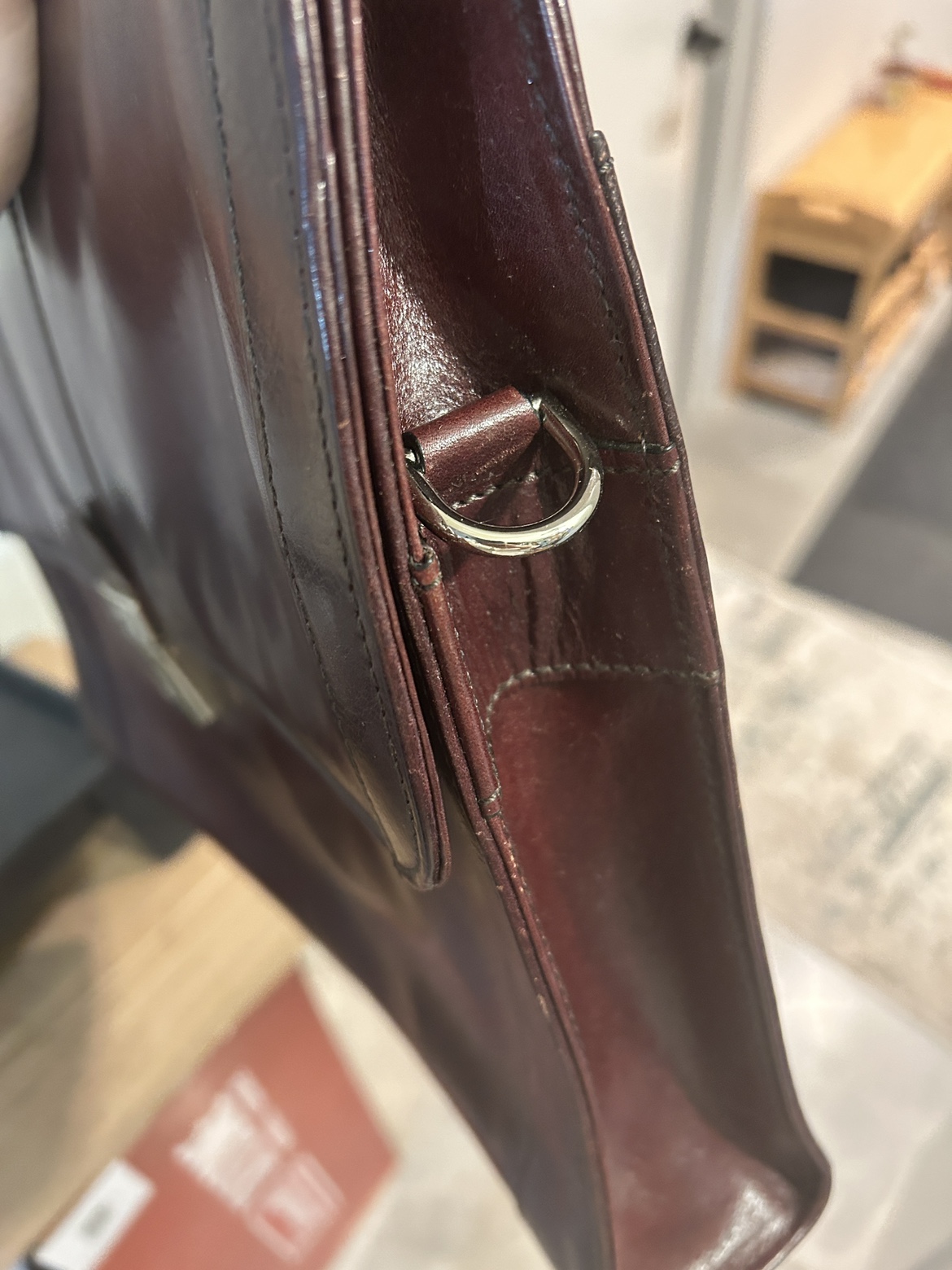 Authentic Bosca Briefcase *with key* image indicator(10)