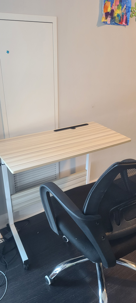 Work table and revolving chair