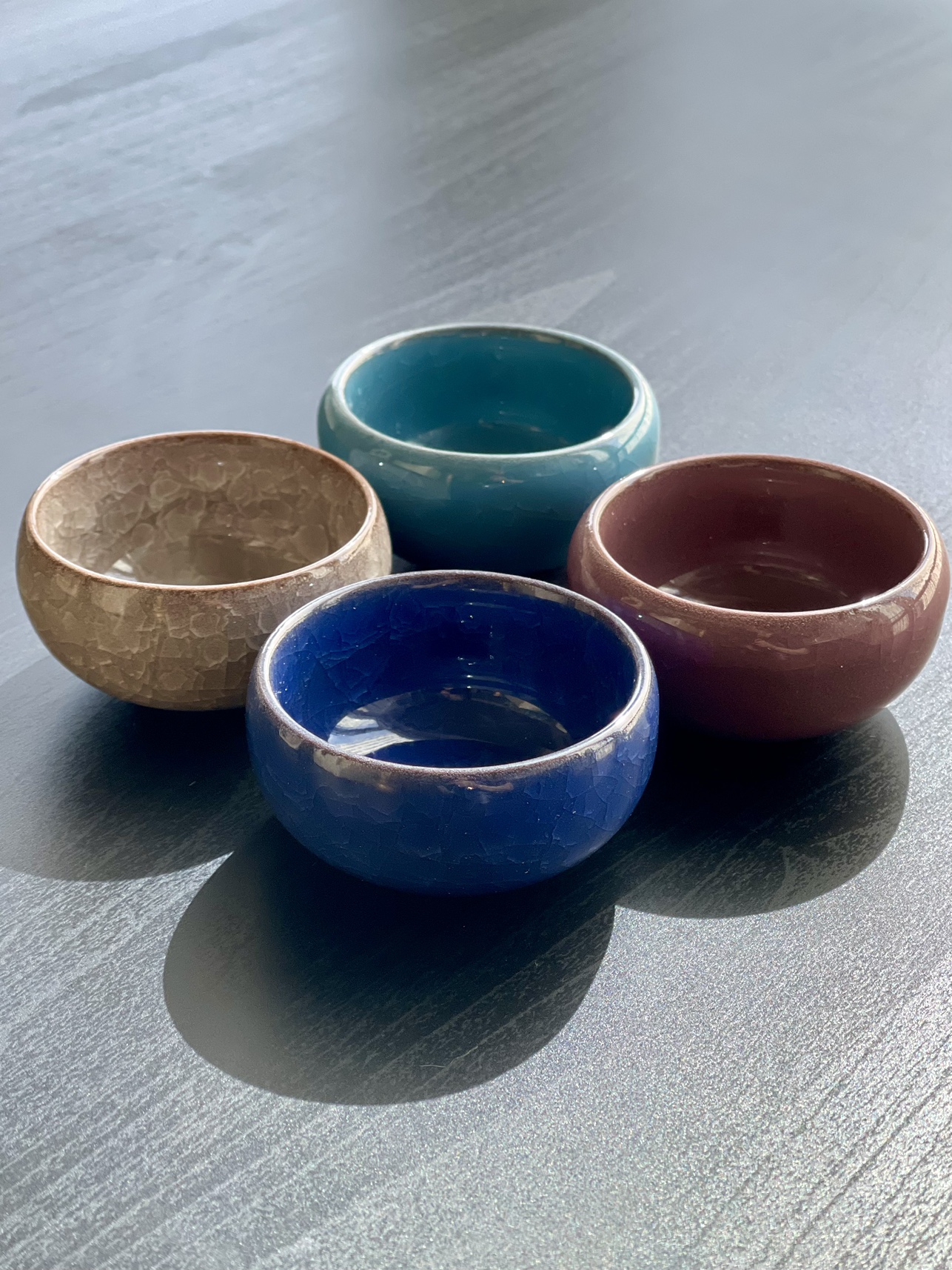 4 Ceramic Assorted Glaze Colors use Succulents Planter - photo 2