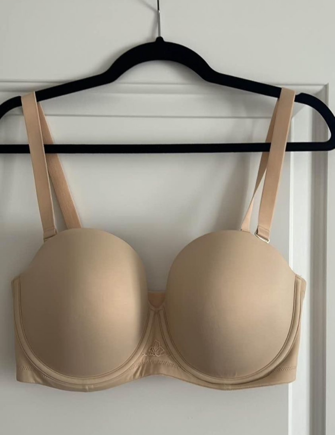 NEW WingsLove 36G Strapless Nude Bra