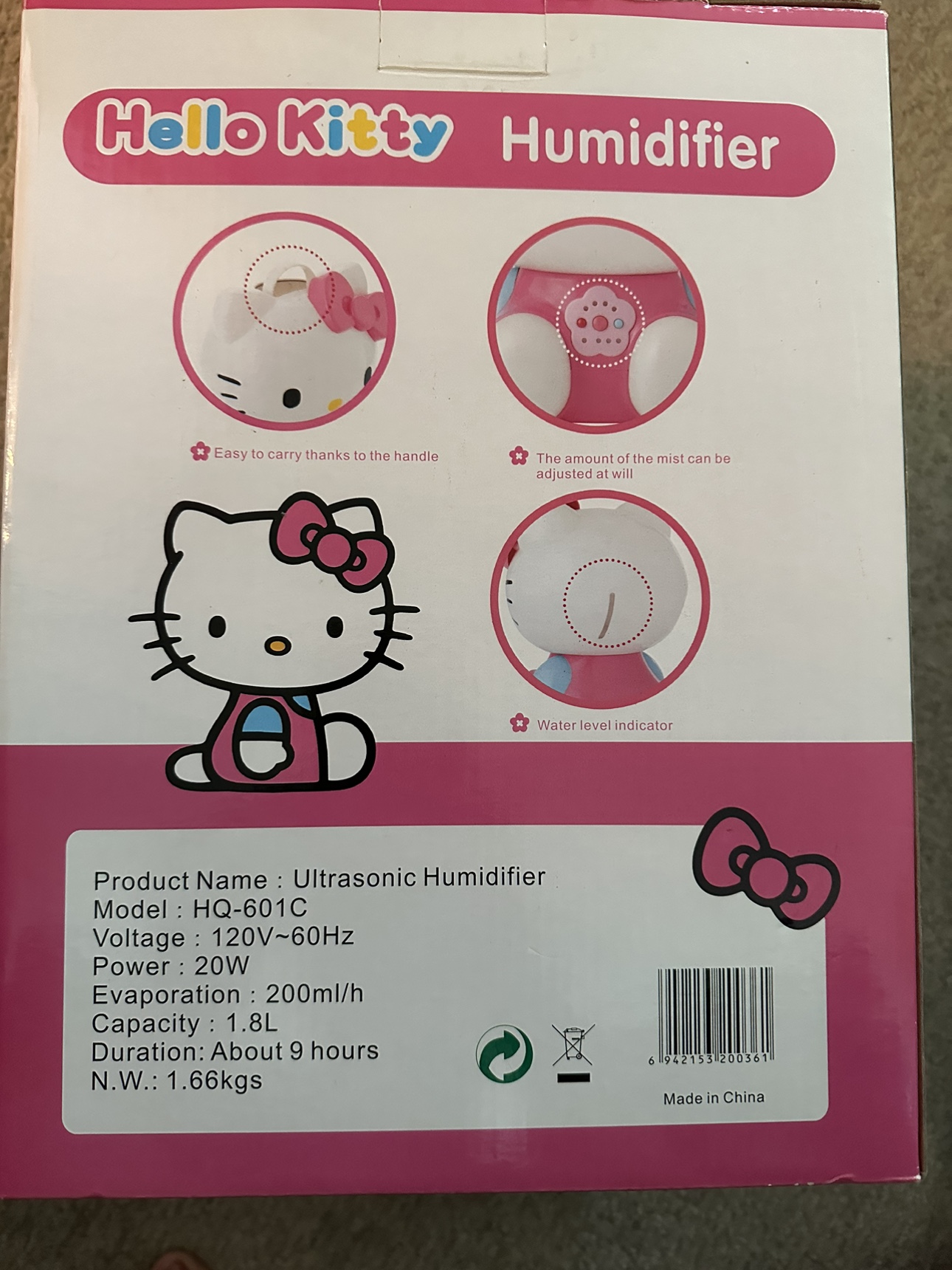 Hello Kitty Humidifier image indicator(3)