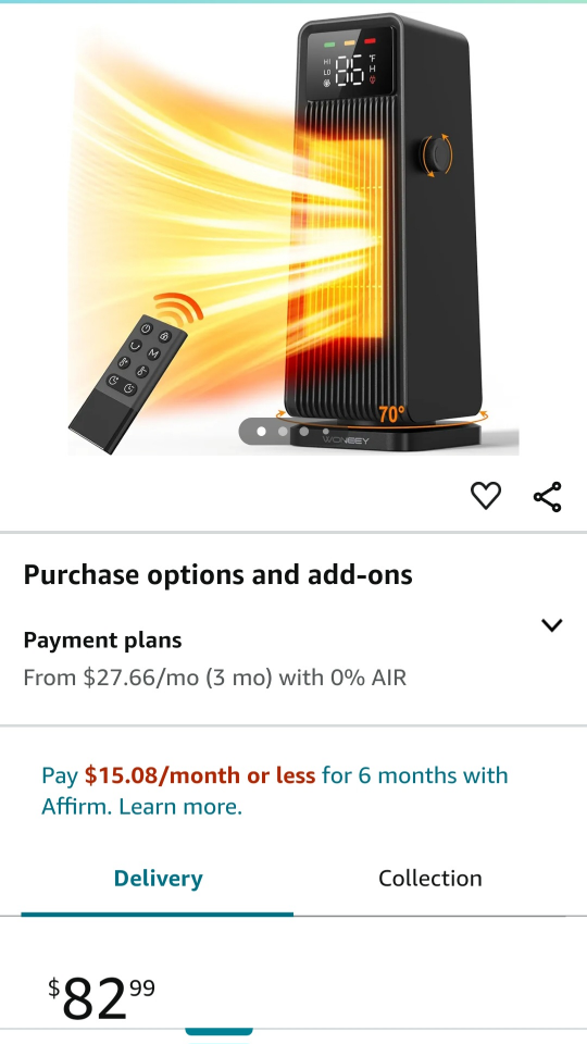 space fan-heater