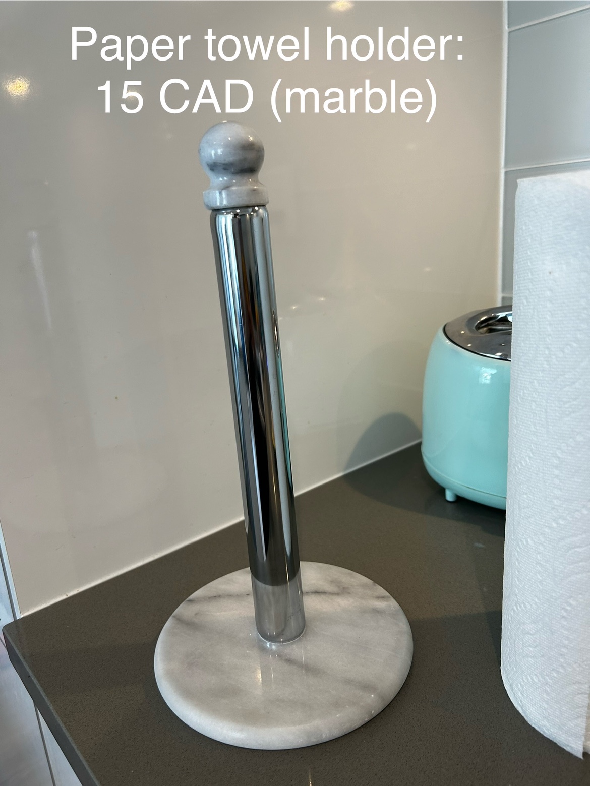 Marble Paper Towel Holder