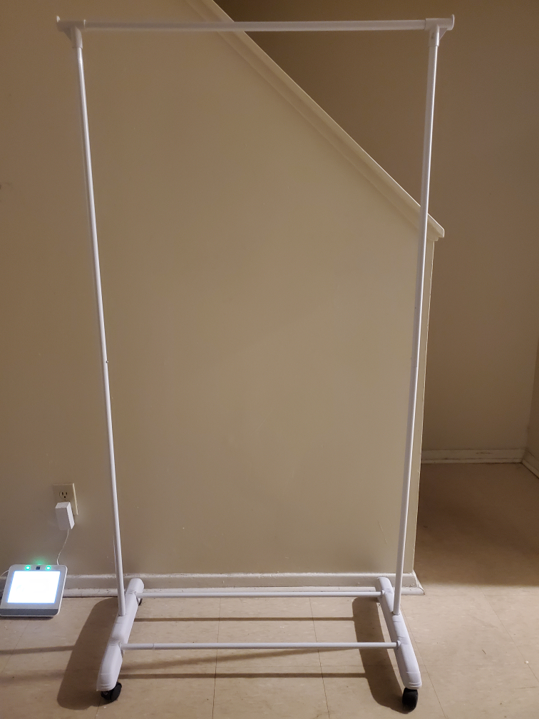 One Very Sturdy Metal clothing rack.