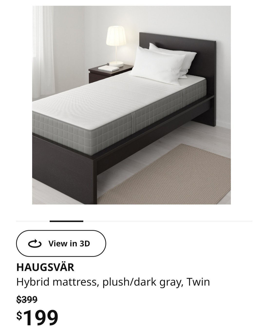 IKEA Haugsvar - twin mattres | 75% off thumbnail