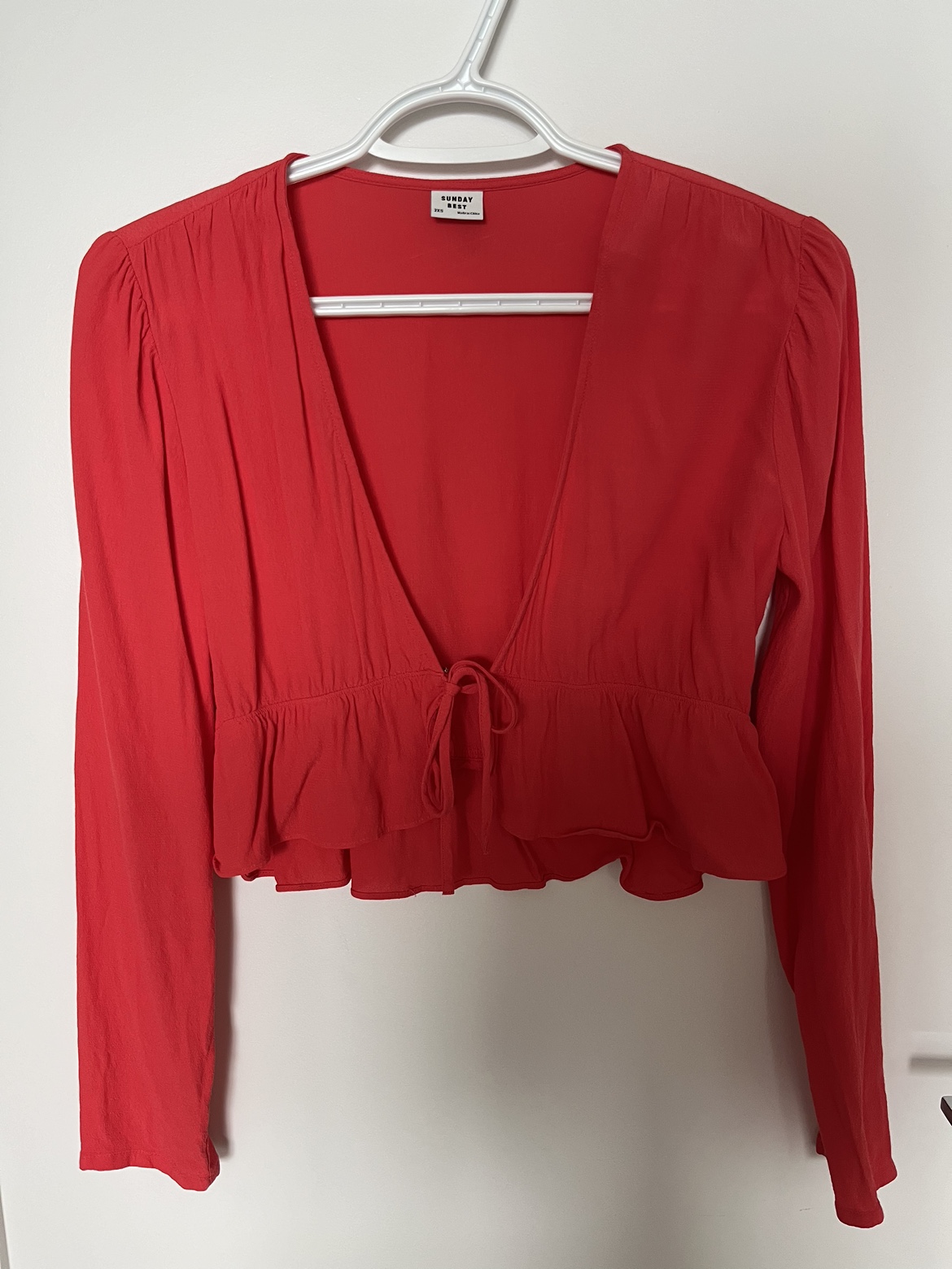 Aritzia/Sunday Best Tie-Front Blouse
