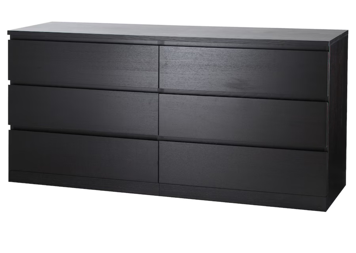 MALM 6 Drawer Desser