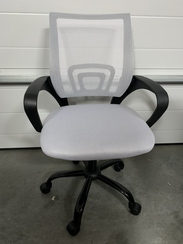 Three White Office Chairs - photo 3
