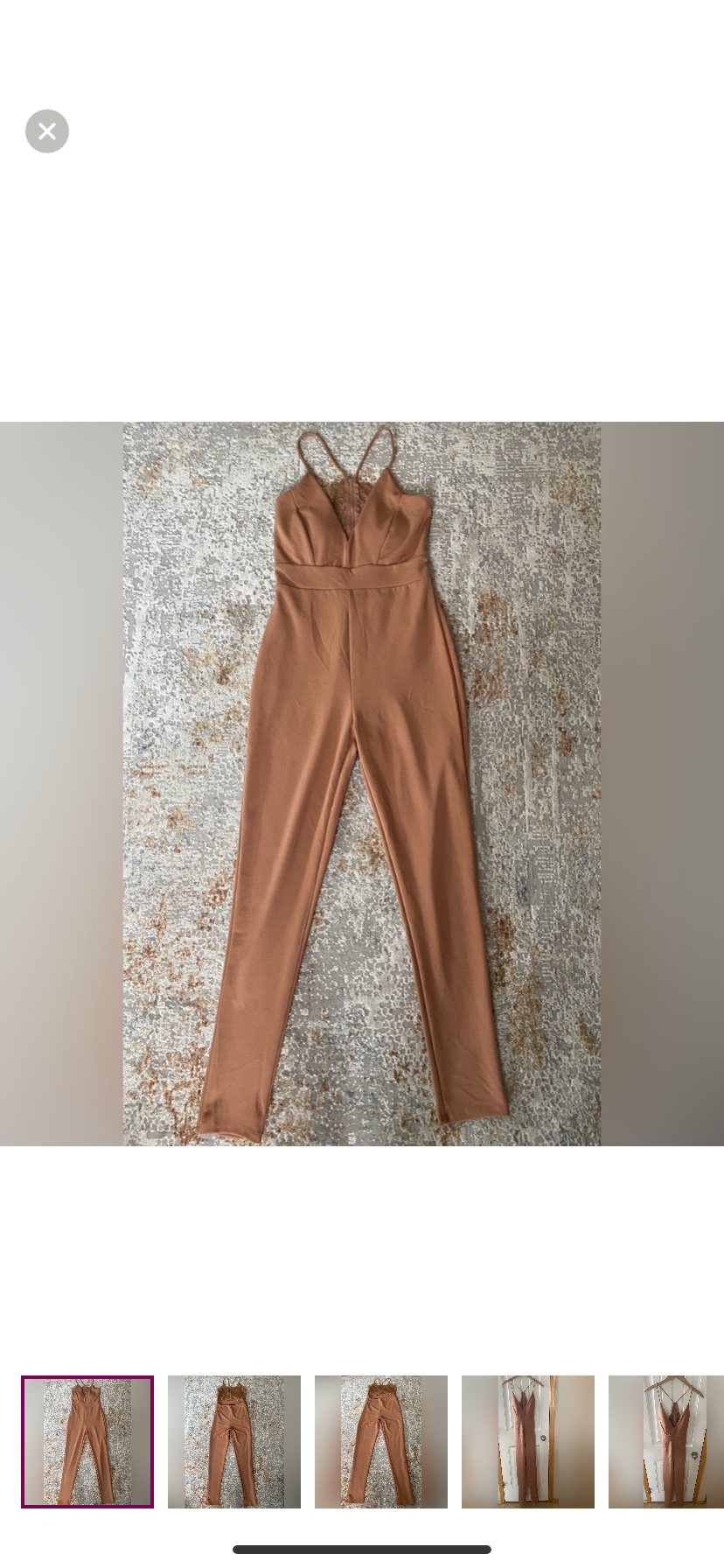 Revamped Jumpsuit with lace back thumbnail