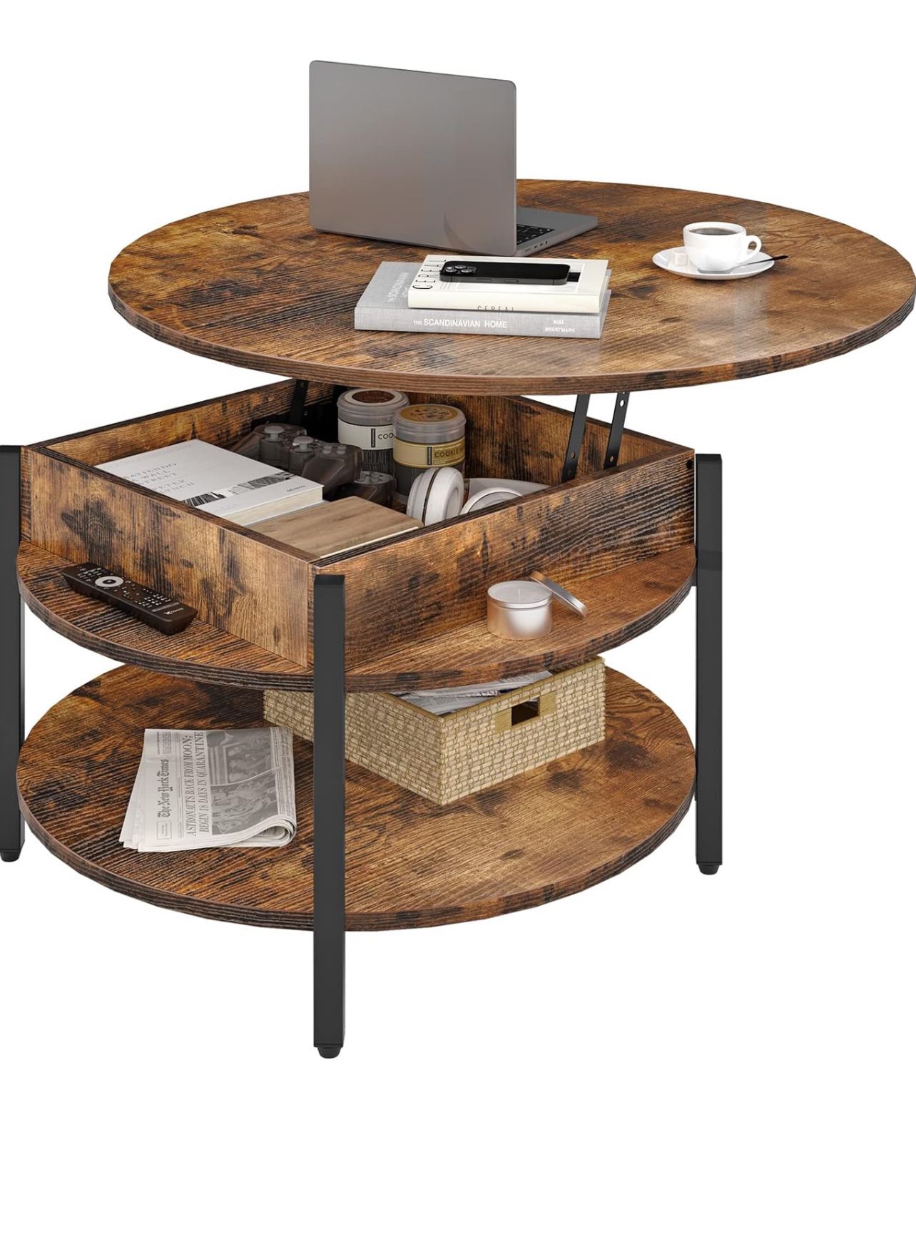 Antique round coffee table - photo 2