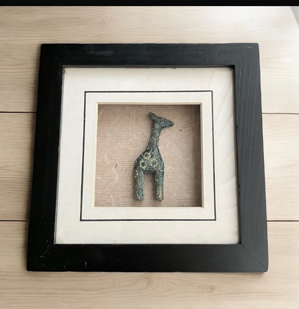 Set of 3 Shadow Box Pictures Giraffe Zebra Elephants Wood Carved image indicator(4)