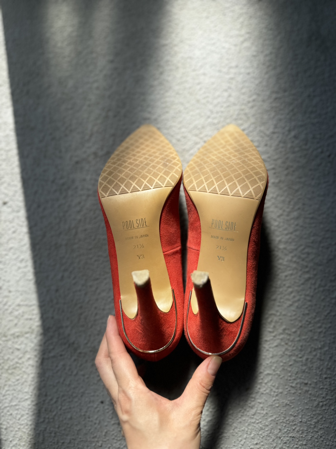 Genuine Leather Suede high heel, made in Japan. image indicator(4)