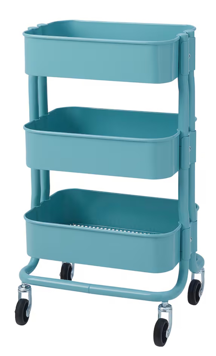 IKEA RÅSHULT rolling utility/bar cart