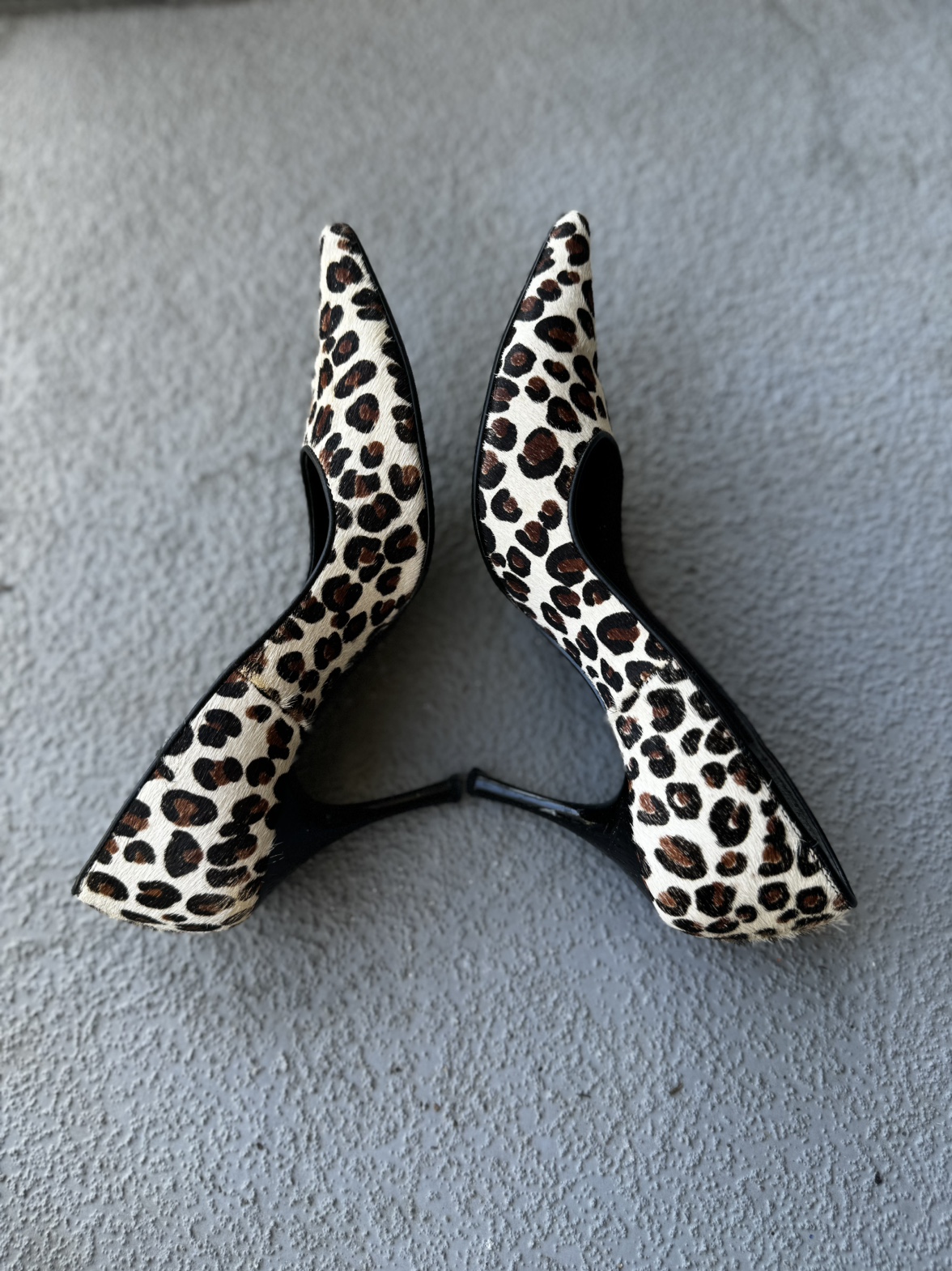 Genuine Leather & real horse hair high heels image indicator(3)