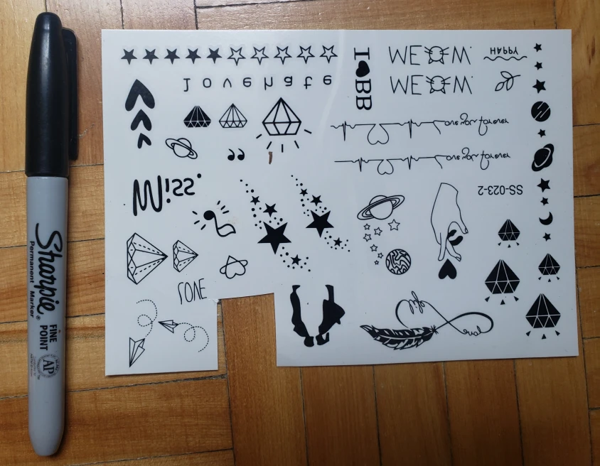 Temporary Body Tattoo Sheets image indicator(5)