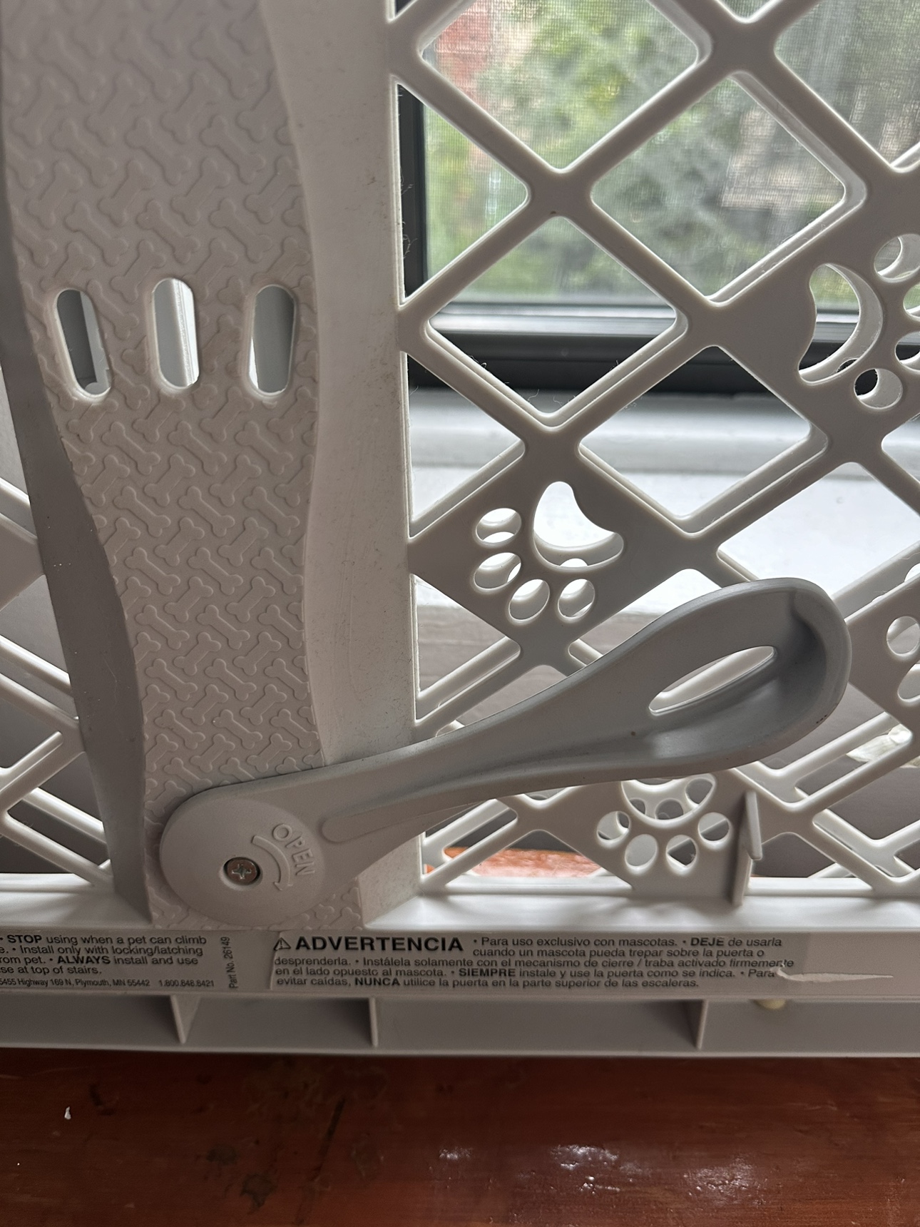 MyPet Paws Portable Pet Gate, Light Gray - photo 4
