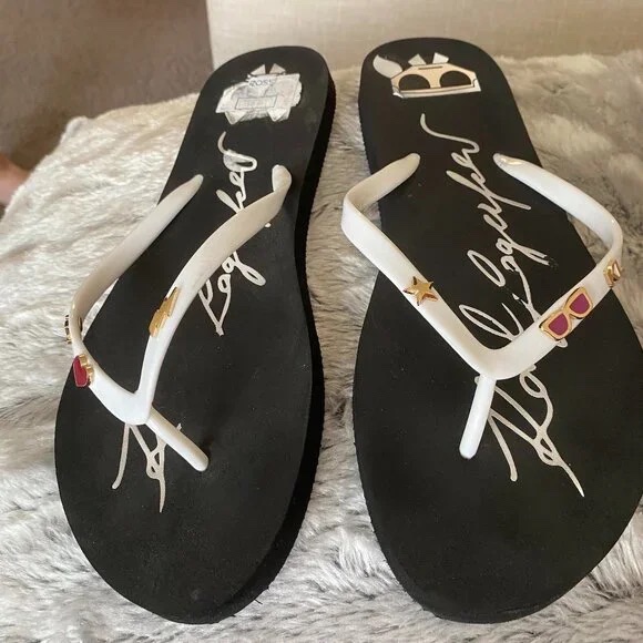 Karl Lagerfeld Flip Flops Size 10