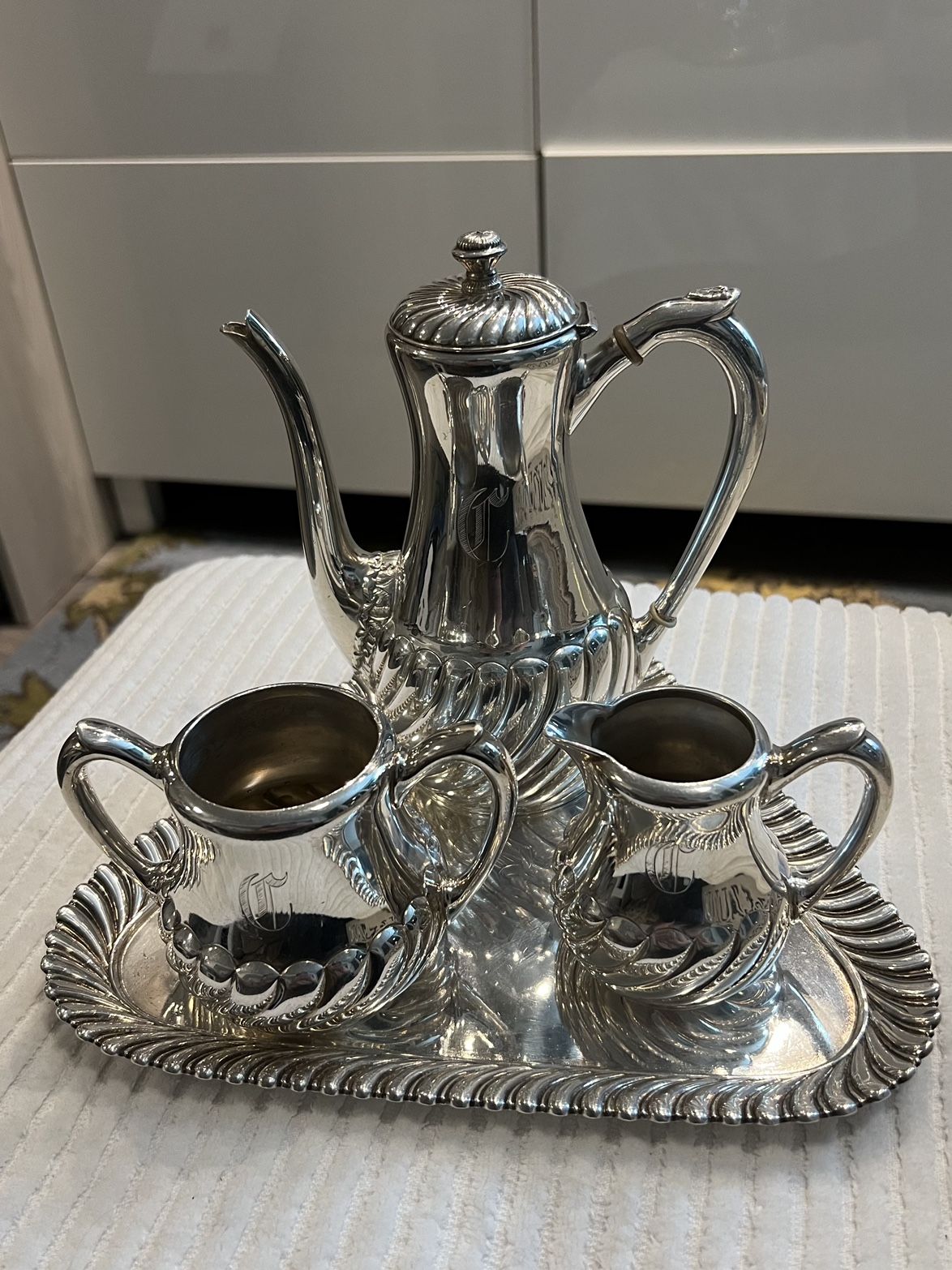 🫖Unique Antique Silver Tea or Coffee Set (Stamped 780) image indicator(2)