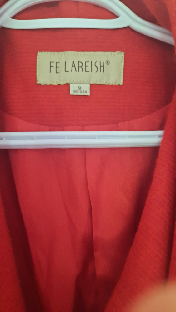 Korean Style Red Trench Coat - photo 3