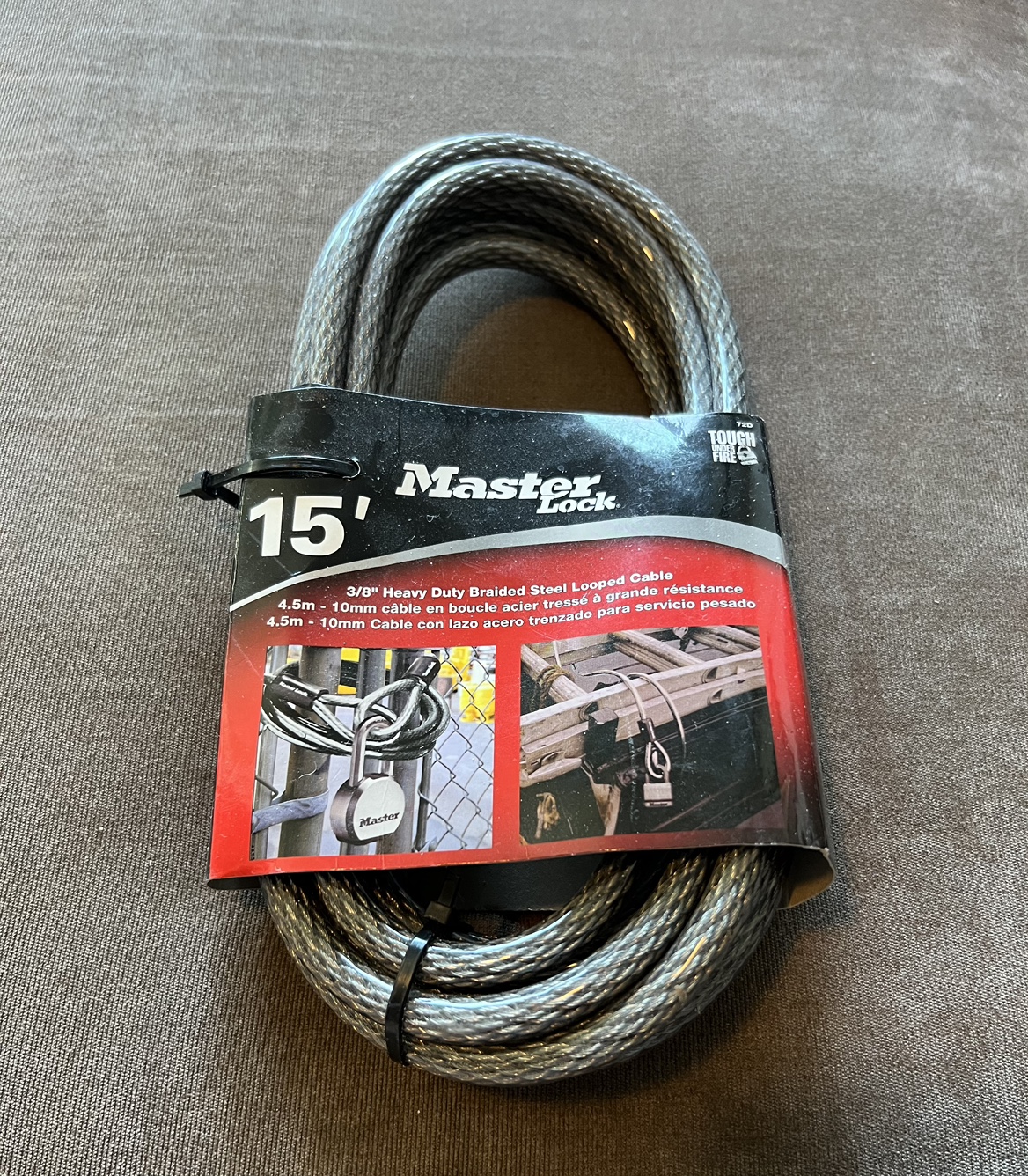🎉 Anti Theft 15 ft Master Lock Cable thumbnail