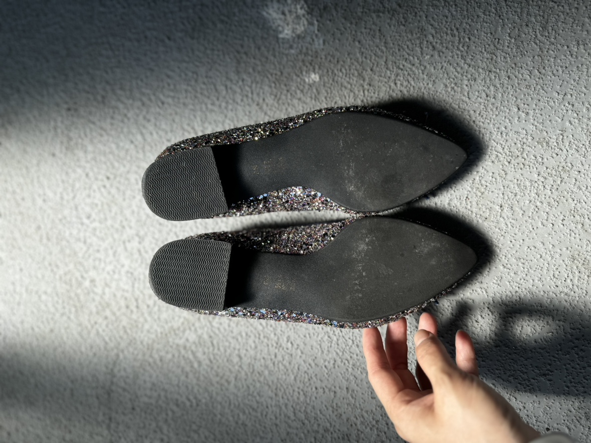 Genuine Leather sparkling flats, made in Japan image indicator(3)