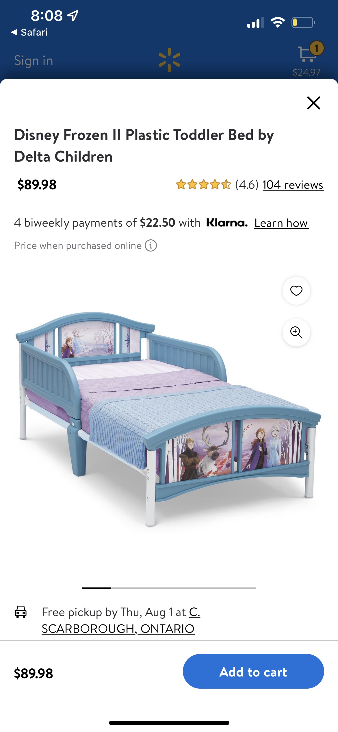 Toddler bed thumbnail
