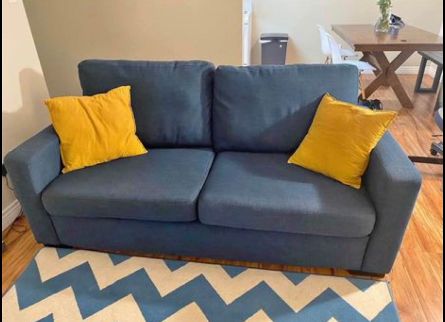 Navy blue sofa - photo 3